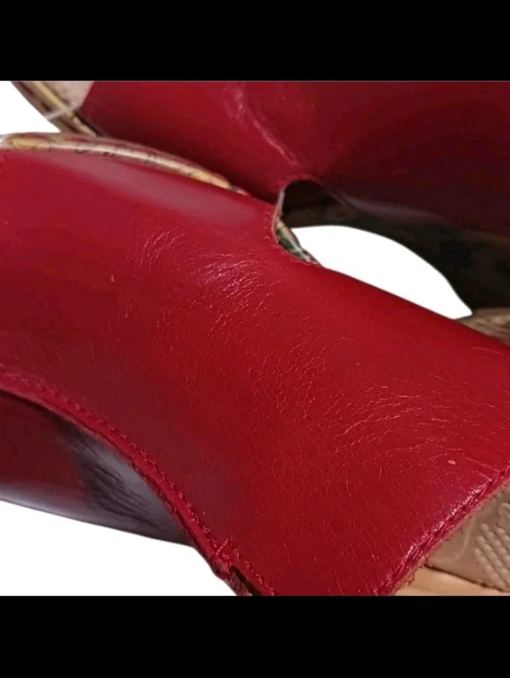 BOC Born Concept Cork Wedge Sandal Floral Lady Bug
